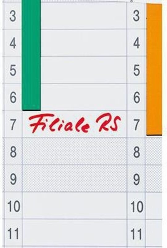 Datumstreifen 19,1 x 69,5 cm (B x H) 1-31 JK1203 weiß 12 St./Pack.