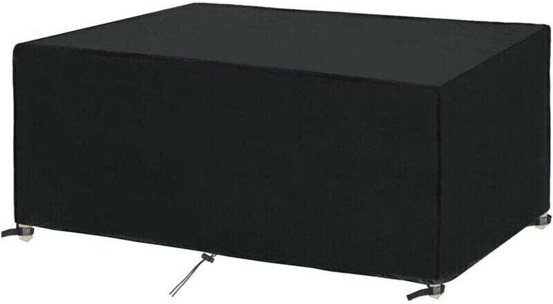 Gartenmöbelabdeckung 180x100x75cm Schutzhülle für Gartentische und Gartenmöbel Wasserdicht, winddicht, UV-beständig, käl...