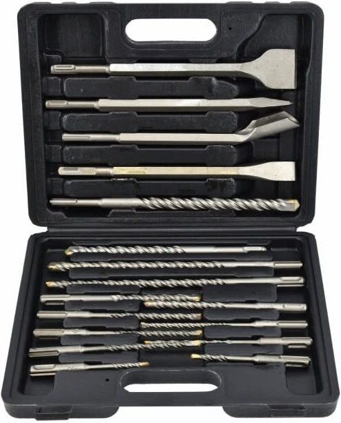 Awtools zestaw dłut i wierteł sds+ 17 elem.