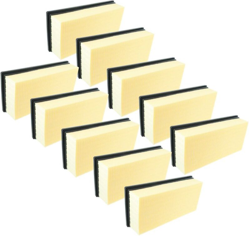 vhbw 10x Flachfaltenfilter M kompatibel mit Kärcher NT 75/2 Tact² Me Tc, NT 75/2 Tact² Me Industriestaubsauger Staubsaug...