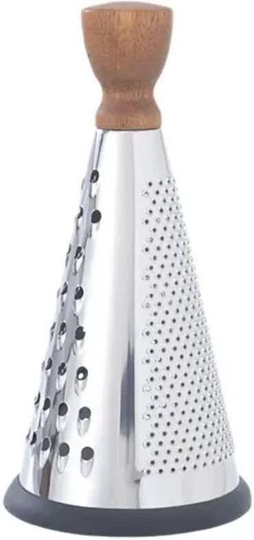 Käsereibe aus Edelstahl – konisch, 2-seitig 3-seitig für grobes und feines Reiben. Auch als Zitronen- und Limettenreibe ...