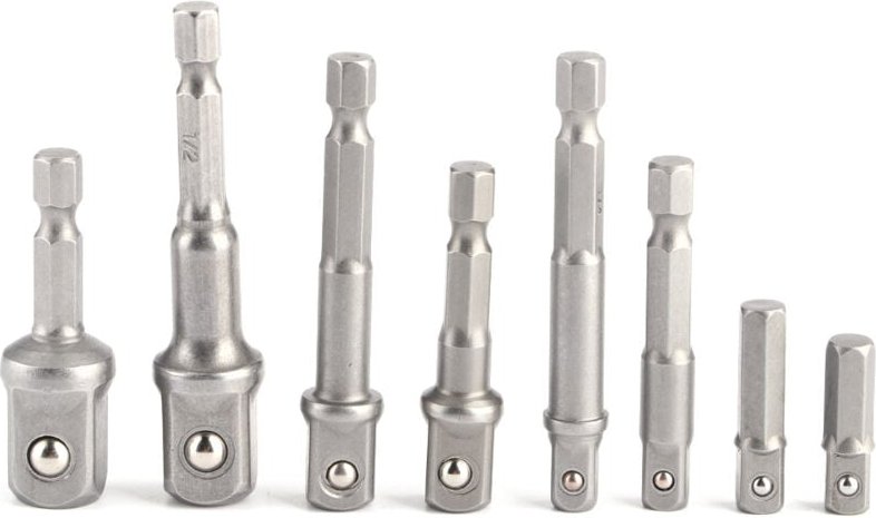 8-teiliges Steckschlüssel-Adapterset, Antriebsstange, Stange, Stange, Stange, starke Verlängerungsstange, 1/4 Zoll, 3/8 ...