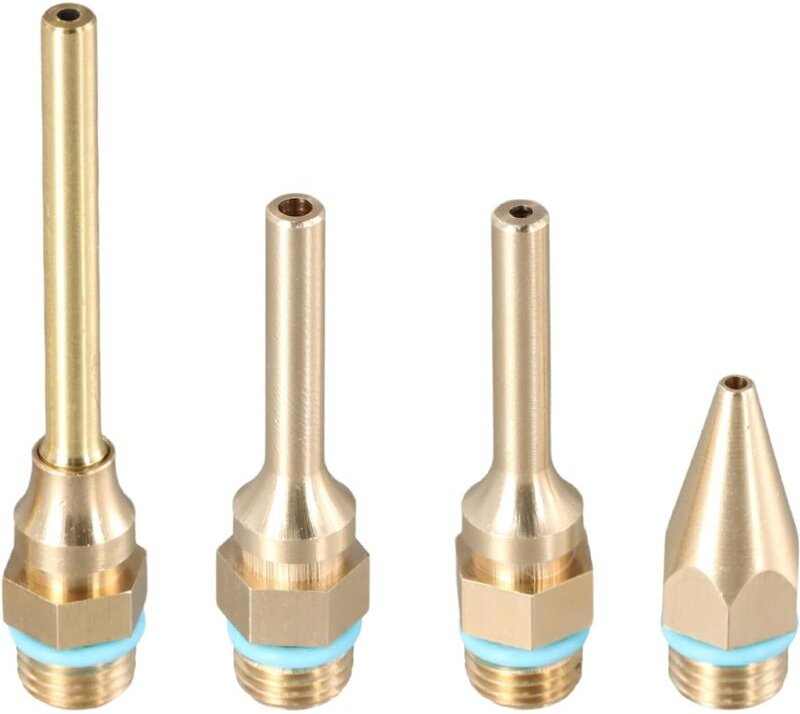 Set mit 4 Heißklebepistolendüsen – Kupferspitzen für Heimwerkerprojekte, Bastelarbeiten und Reparaturen – Düsen: 2,0 x 3...