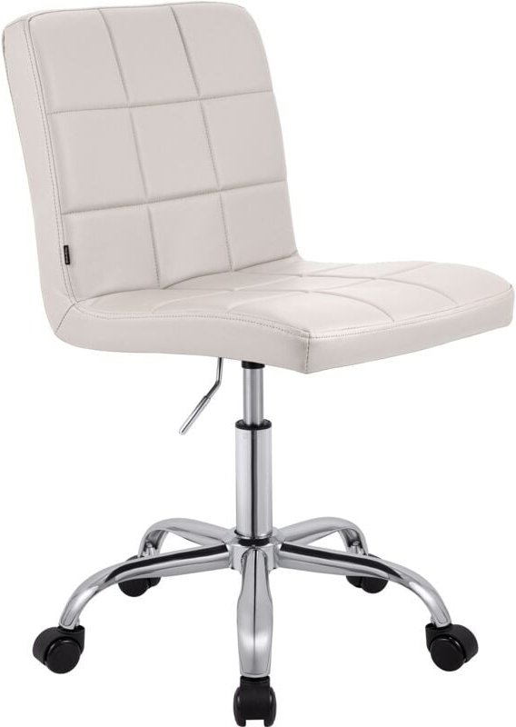 Arbeitshocker Darfield weiß Kunstleder