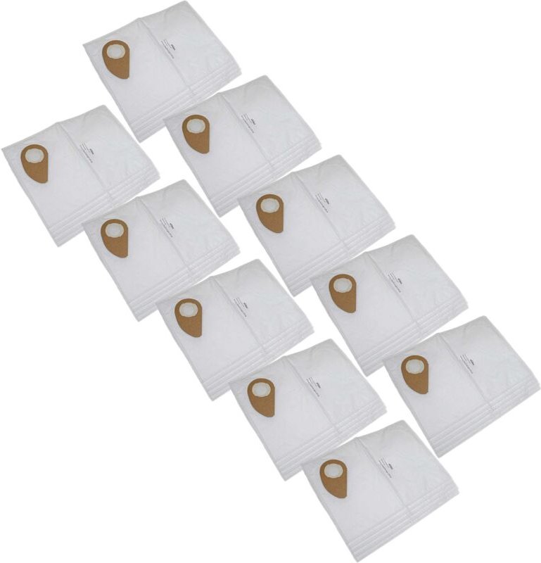 vhbw 50x Staubbeutel Ersatz für Nilfisk 81943048 für Staubsauger - 48,85cm x 33,4cm Weiß