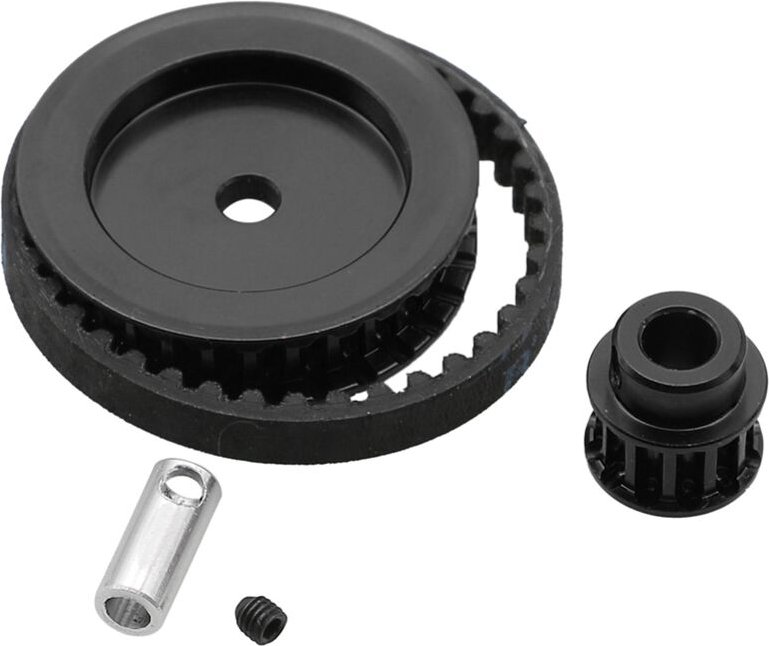 Riemenantrieb Getriebe Zahnräder System 12T 30T für TRX4 TRX6 1/10 RC Crawler Auto Upgrade DIY Teile, Schwarz