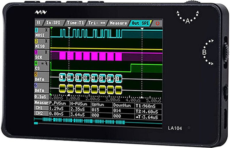 LA104 Logikanalysator im Taschenformat Handheld SPI I2C UART 100Msa/S Max. Abtastrate