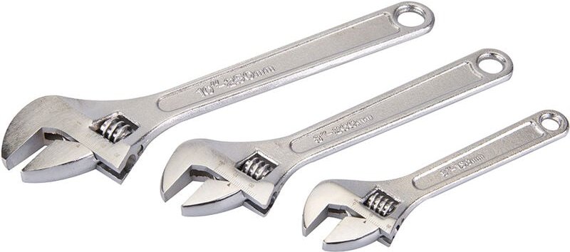 Rollgabelschlüssel, 3-tlg. Satz 150, 200 u. 250 mm