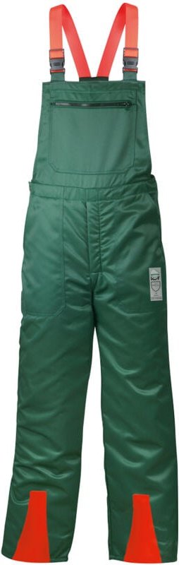 Gr .102 FICHTE SCHNITTSCHUTZLATZHOSE GRÜN grün FICHTE Dungarees with cut pro