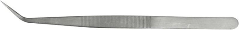 1 Paar spitze, abgewinkelte Pinzette, 150 mm Maxicraft