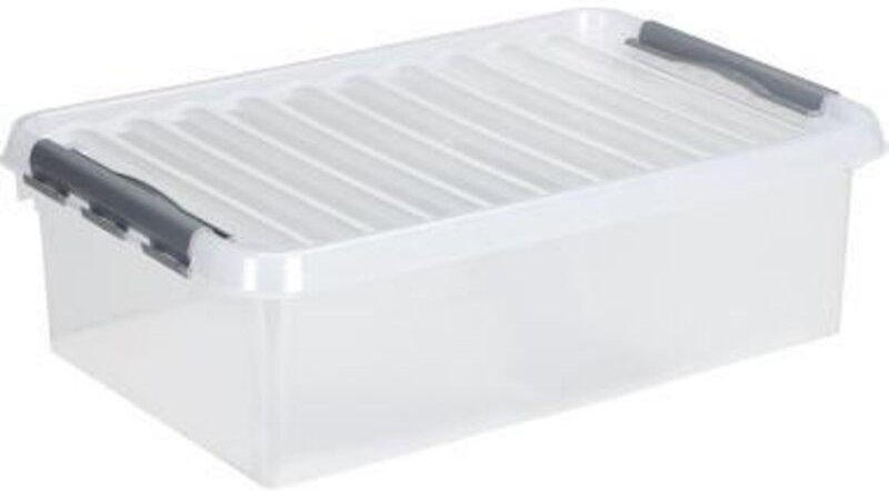 Aufbewahrungsbox the q-line 60 x 18 x 40 cm (b x h x t) 32l Kunststoff transparent