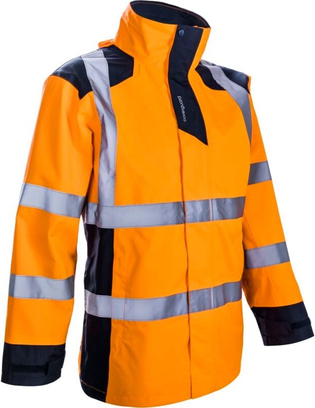 Hochsichtbarer wasserdichter Arbeitsparka SANGAKU - Neonorange S - 40/42