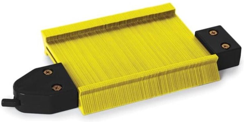 Toolland Praktisches Kunststoffkonturmesser mit Verriegelung, 4 cm Tiefe, präzises Profilzeichnen und schnelle Anpassung...