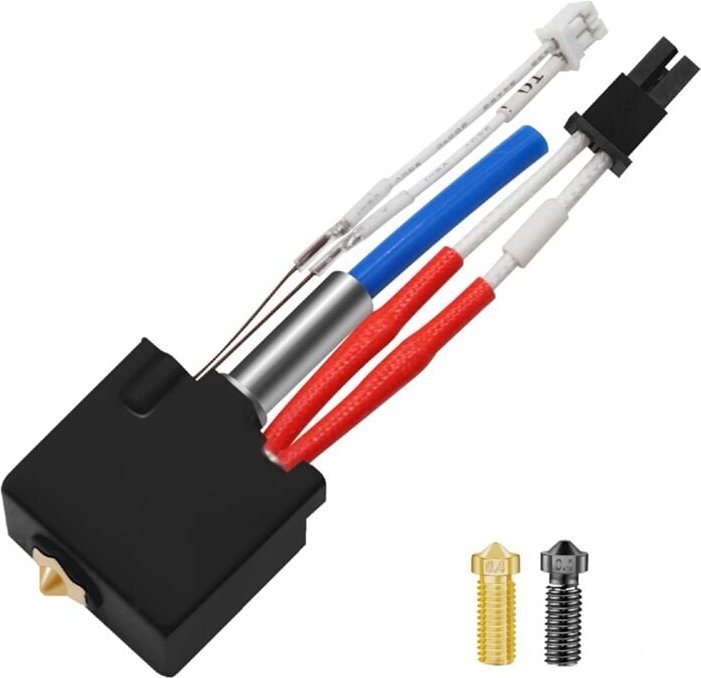 Für 2 Hotend V5 J-Head 3D-Drucker-Extruderteile, montiert mit Volcano-Düsen für Plus/Max/Pro