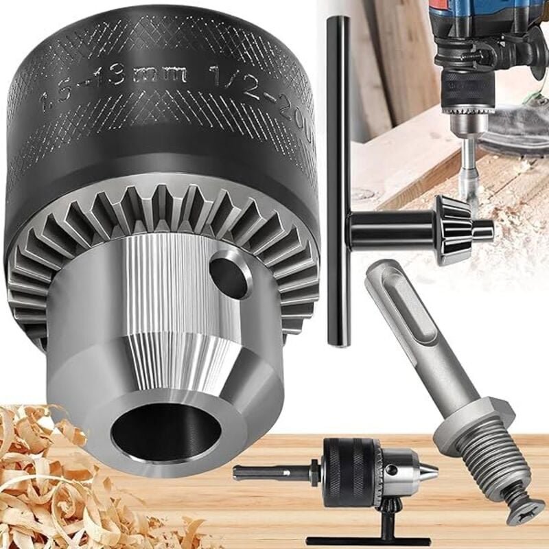 Selbstspannendes Schnellspannfutter, 1.5-13 Mm Schnellspannbohrfutter Metall, Bohrfutter Chucks Sds Plus Adapter, Bohrfu...