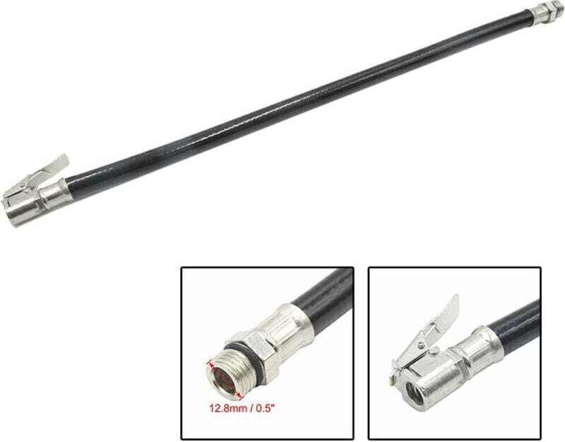 Luftreifenfüller, Reifendruckmesser für Autos, automatische Reifenpumpe, Schlauchmanometer, flexibler Schlauchverbinder