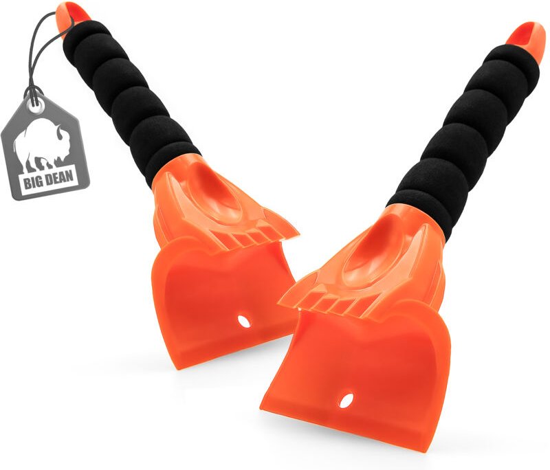 BigDean 2 Stück Eiskratzer Auto – maximale Kratzleistung