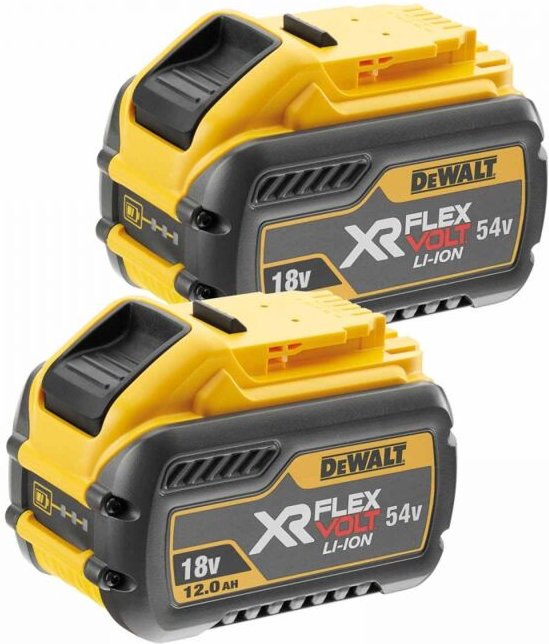 Dewalt - dcb 548 Y2 2x Akku 18 v / 54 v max. 12 Ah / 12000 mAh Li-Ion xr flexvolt - mit Ladestandanzeige