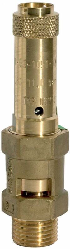 Sicherheitsventil, Messing, g 1 1/4, Ansprechdruck 3 bar - Riegler