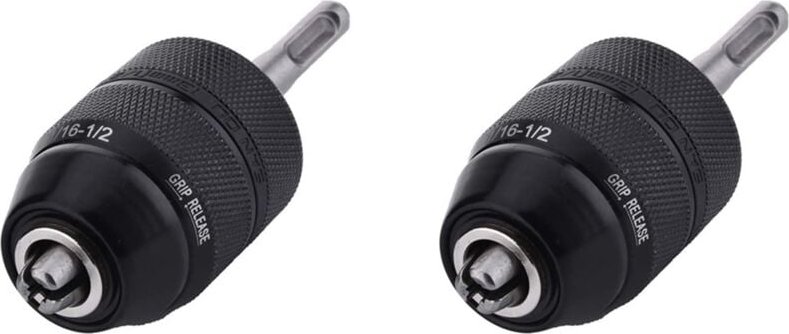 2Stück 2-13 MM Schlüsselloser Bohr Futter mit SDS Plus Schaft Adapter, 1 / 2-20UNF Bohr Futter Adapter Konverter Werkzeu...
