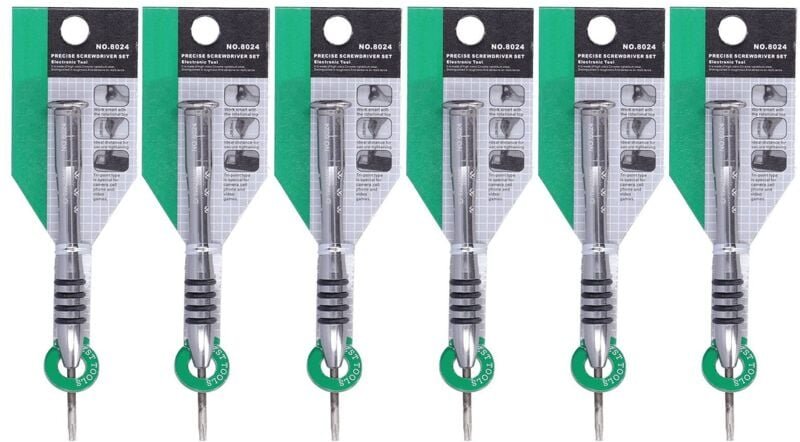6-teiliges Sternschraubendreher-Set, Schraubendreher aus Chrom-Vanadium-Stahl, Reparaturwerkzeug für elektronische Gerät...