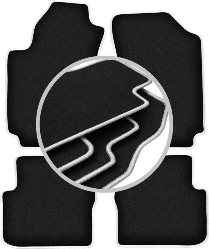 CARLUX-SILVER Autofußmatten für: Dodge Dart Limousine (2012-2016)
