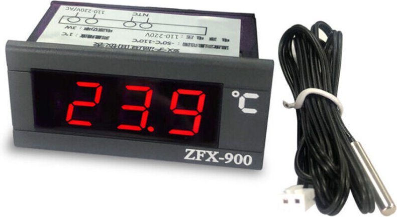 ZFX-900 LCD-Digitalthermometer für Kühlschrank, Gefrierschrank, Aquarium, Thermometer mit Sonde
