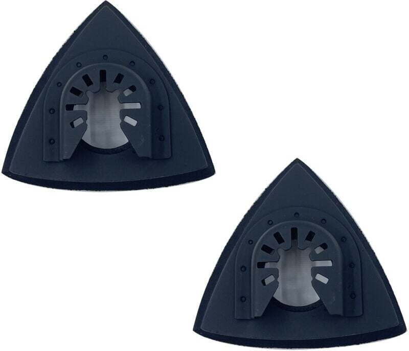 80 mm Dreieckige Schleifscheibe, Schleifzubehör für die Holzbearbeitung, geeignet zum Schleifen und Polieren (2 Stück)