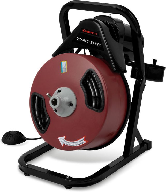 Rohrreiniger Rohrreinigungsmaschine Elektrisch mit 20m Spirale, 400W Motor, 13mm Spiraldurchmesser, für 5-10cm Rohrdurch...