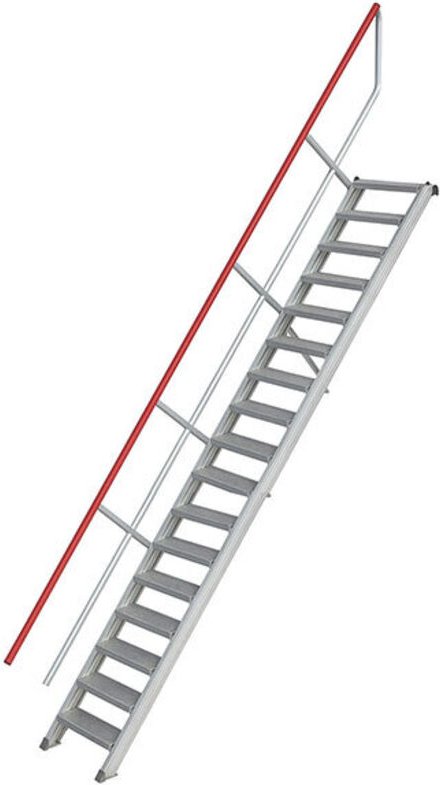 Matisère - Industrietreppe 17 Stufen - Standhöhe de 4.25m - Stufenbreite 800mm - Anstellwinkel 60° - 22100817