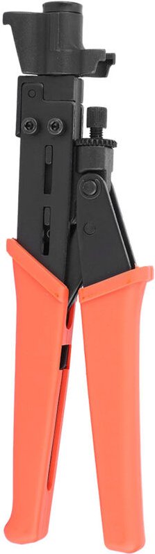 Spacnana Kompressions-Stapelstecker, F-Typ Koaxial-Steckverbinderwerkzeug für RG59/6, RG11 mit Drehmodul, einstellbare C...