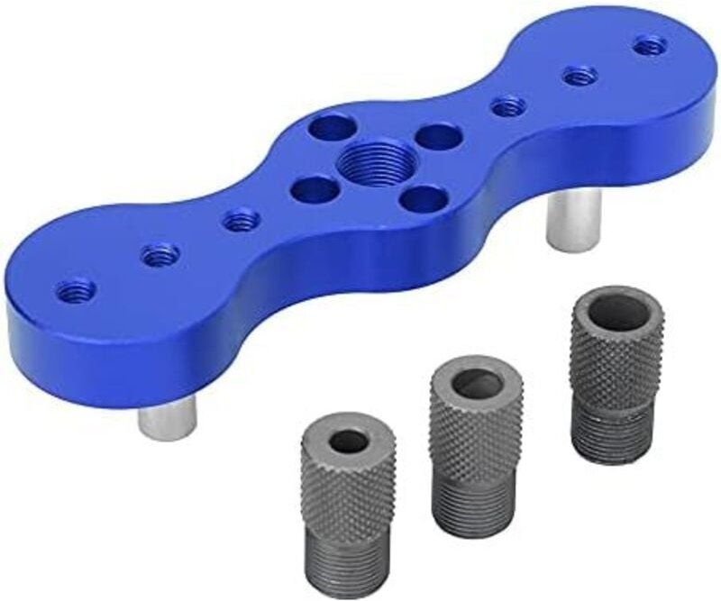 140 mm selbstzentrierendes Dübellehren-Set aus Aluminiumlegierung, 6/8/10 mm Stanzvorrichtung, Positionierer, Holzbearbe...