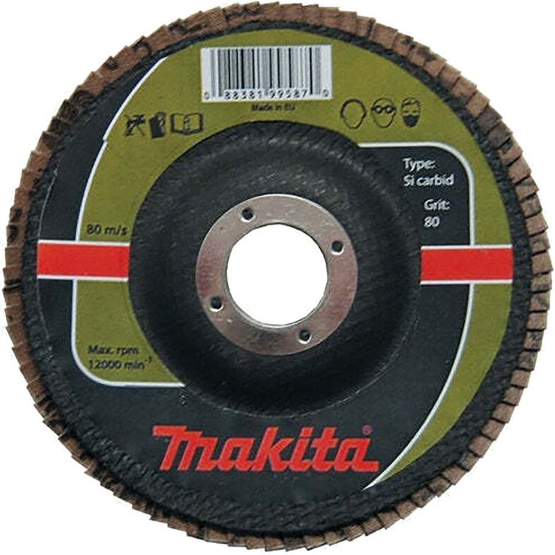 Makita Fächerscheibe 1 Stk. • 115 mm • 22,23 mm • K80 • Stein