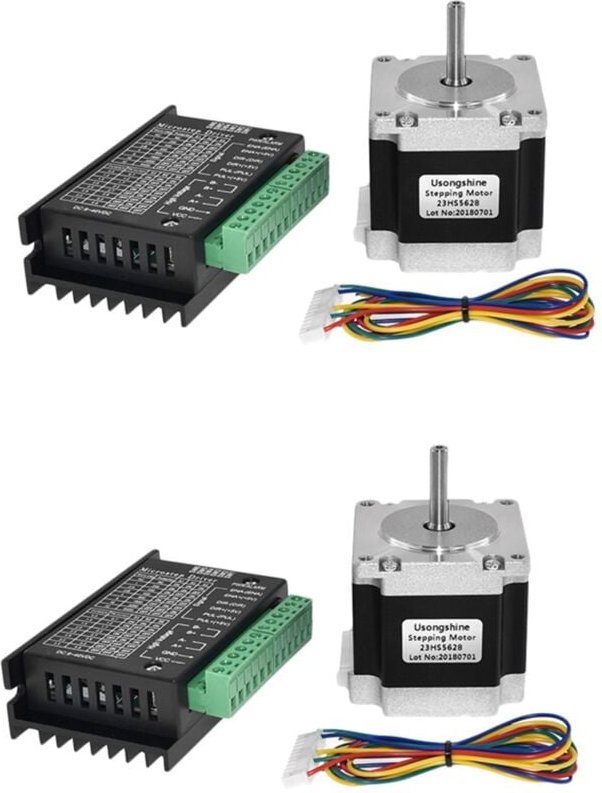 2X Nema 23 23HS5628 Schritt Motor 57 Motor 2.8A mit TB6600 Schritt Motor Treiber NEMA17 23 für CNC und 3D Drucker Teil T...
