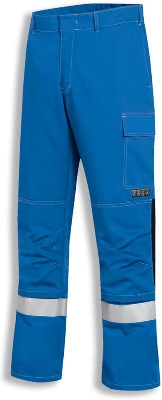 Uvex Multi Function 3855 Schweißer-Arbeitshose - Blaue Cargohose: 58