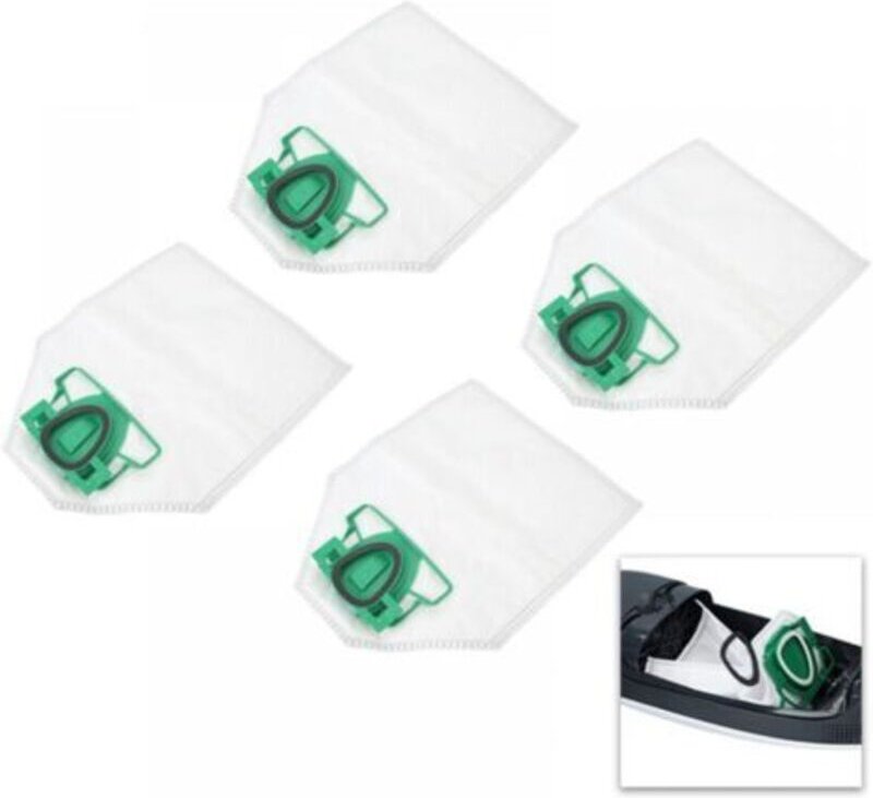 4 Staubsaugerbeutel aus Mikrofaser, passend für Staubsaugerzubehör, Staubbeutel, Staubsammelbeutel