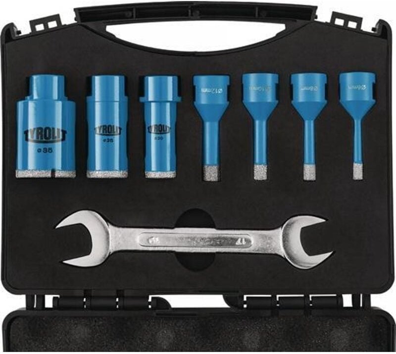 Fliesenbohrset DDT 8-tlg.D.6,8,10,12,20,25,35mm Schaft M14 TYROLIT