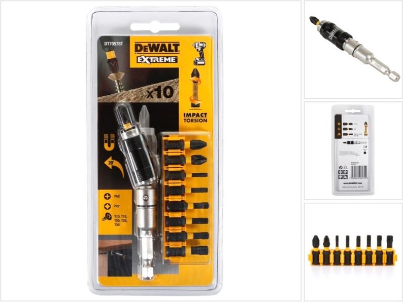 DT70578T DT70578T-QZ Bit-Set 10teilig - Dewalt