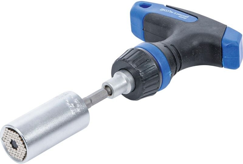 Bgs Technic - Multi-Einsatz mit Adapter-Satz mit Ratschen-T-Griff, umschaltbar 3-tlg.