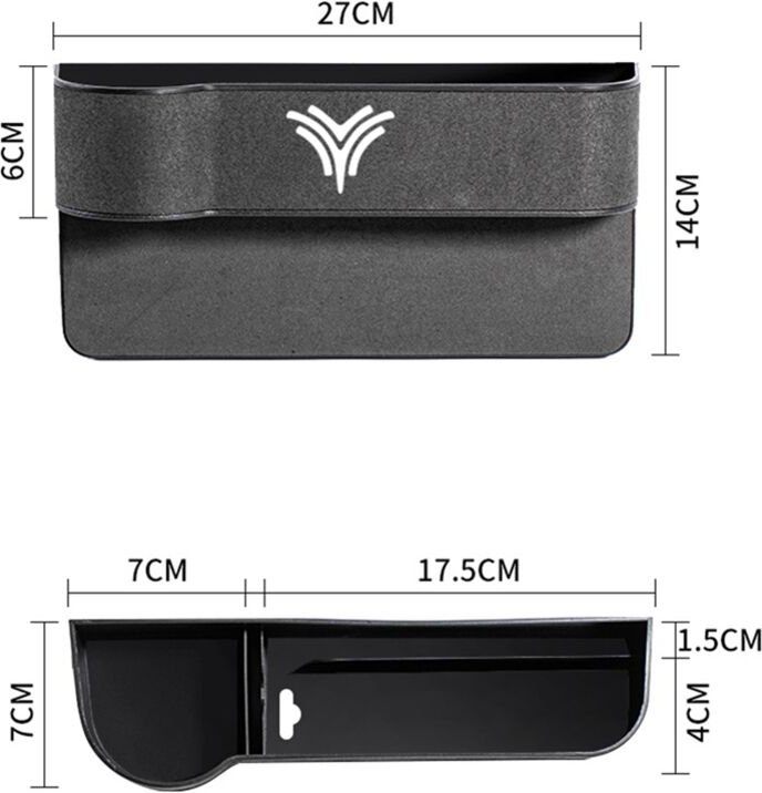 Tlily - Auto-Zentralsteuerung, seitliche Aufbewahrungsbox, multifunktionale Handyablage, Innenausstattung für neta svu 2...