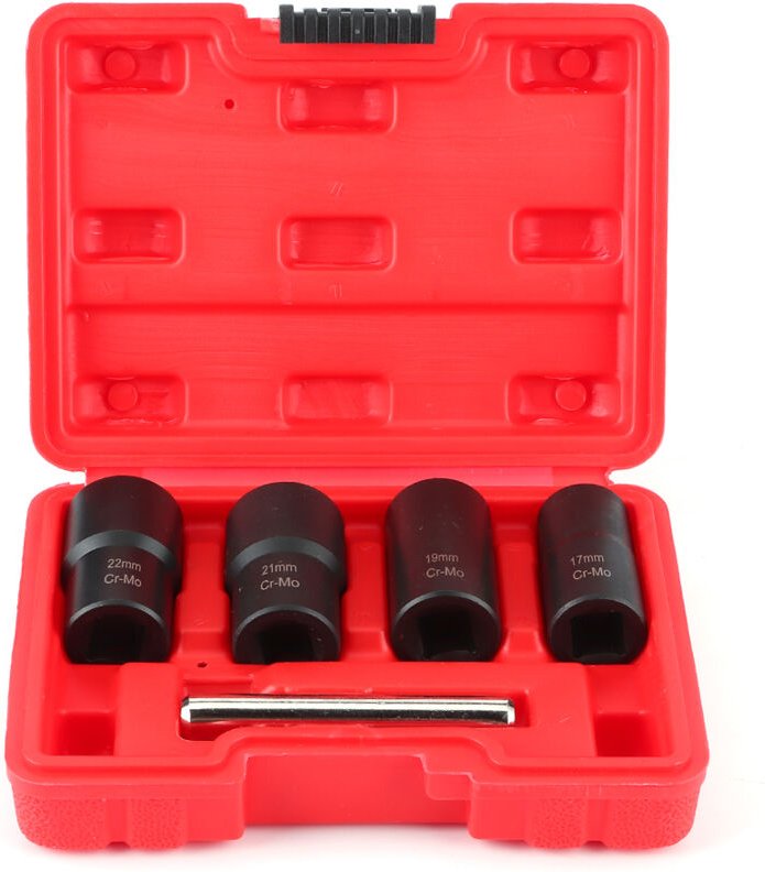 Satz von 5 Drehsteckschlüsseln, Mutternausdreher-Steckschlüsselsätze, Steckschlüssel zum Ausdrehen beschädigter Bolzen, ...