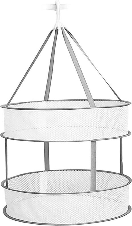 Aufbewahrung für hängende Kleidung / Wäscheständer - 2 Körbe