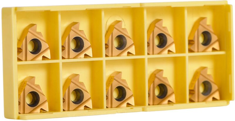 Lyrlody Hochleistungs-Hartmetalleinsätze, CNC-Hartmetallklinge, 10 CNC-Einsätze, Rotationswerkzeug mit Aufbewahrungsbox,...