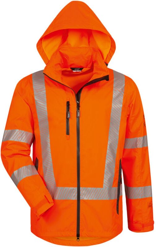 Gr .S (46/48) AIDEN WARNSCHUTZ-REGENJACKE orange AIDEN HIGH VISIBILITY RAIN