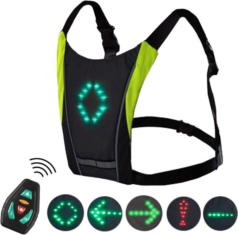 LED-Sicherheitsweste für Radfahrer – wasserdicht und wiederaufladbar – ideal zum Radfahren, Joggen und Rollerfahren, mit...