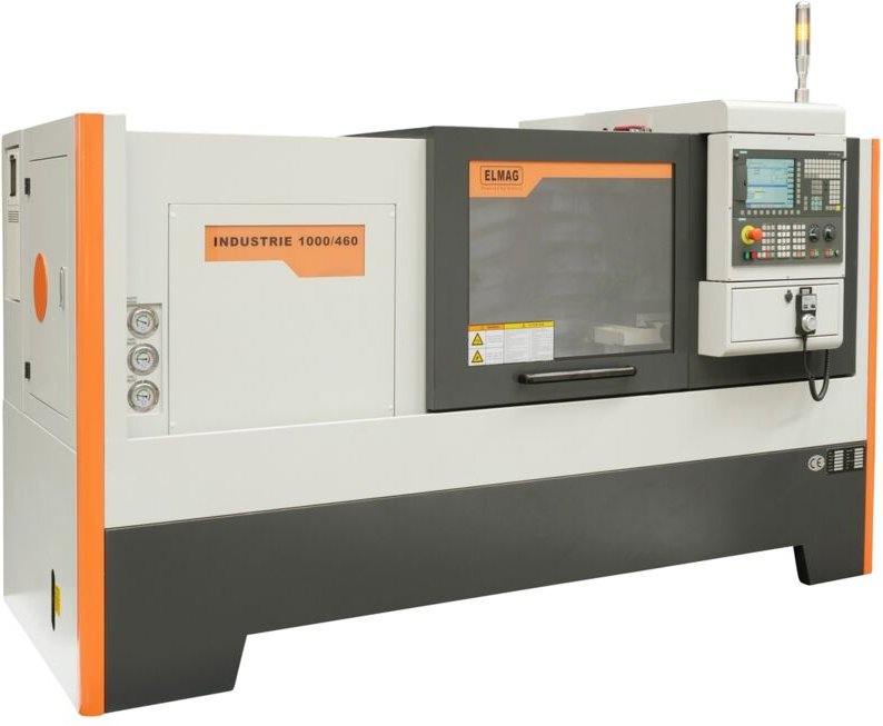 ELMAG CNC Drehmaschine INDUSTRIE 1000/460, inkl. Hydraulik-Drehfutter und Hydraulik-Reitstock