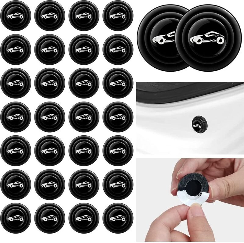 Packung mit 30 universellen Schutzfolien für Autotüren, aus stoßdämpfendem PVC, selbstklebend, schlagfest