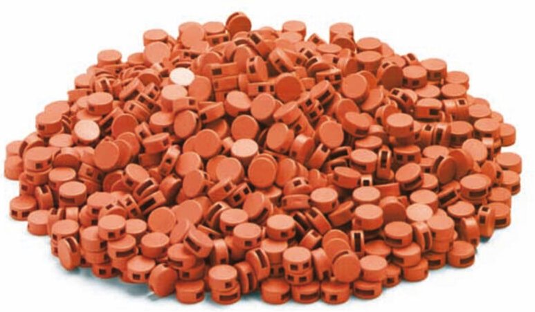 Cimco Kunststoffplomben 9mm grau 140740 (VE1000) 1000 Stk