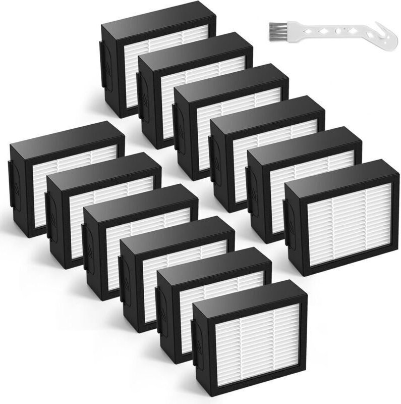 12er-Pack Ersatzfilter für iRobot Roomba i7 i7+ j7 j7+/Plus i3 i3+ i4 i4+ i6 i6+ i8 i8+ E5 E6 E7 Staubsauger