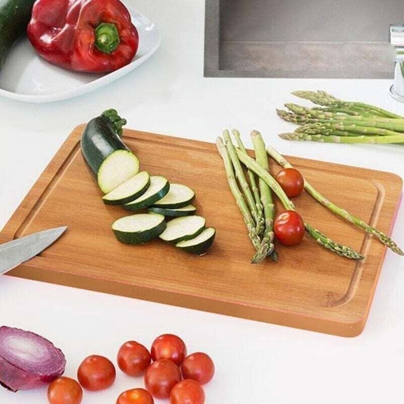 Großes Bambus-Schneidebrett, 45 cm